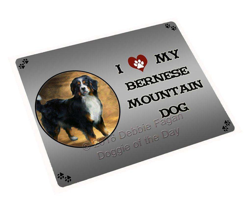 I Love My Bernese Mountain Dog Large Refrigerator / Dishwasher Magnet