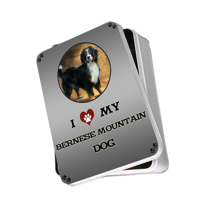 I Love My Bernese Mountain Dog Photo Storage Tin
