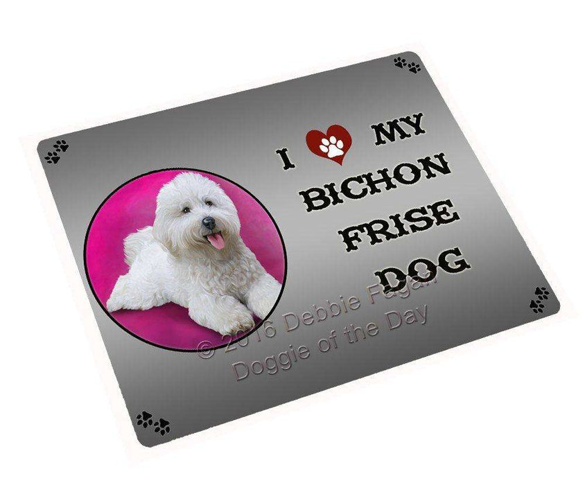I Love My Bichon Frise Dog Magnet Mini (3.5" x 2")