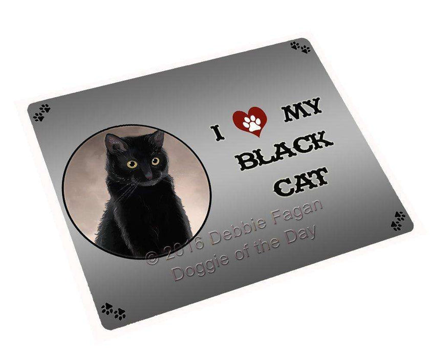 I Love My Black Cat Magnet Mini (3.5" x 2")