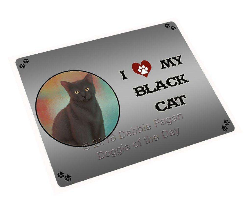 I Love My Black Cat Magnet Mini (3.5" x 2")