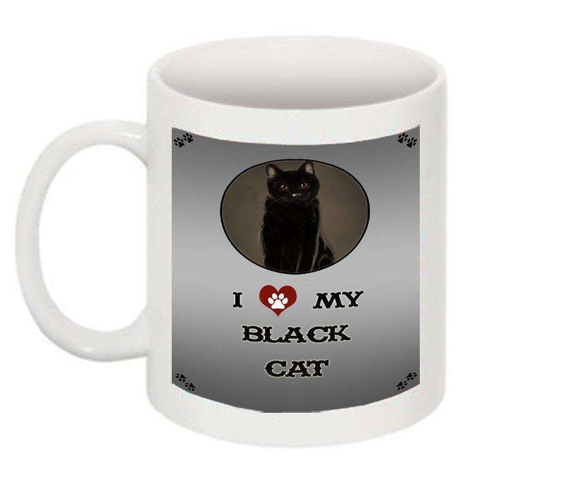 I Love My Black Cat Mug