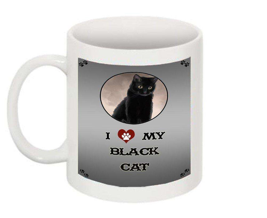 I Love My Black Cat Mug