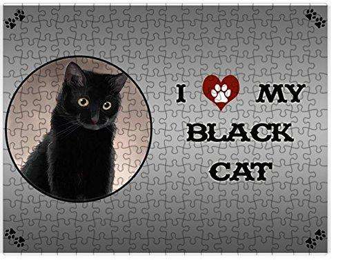 I Love My Black Cat Puzzle