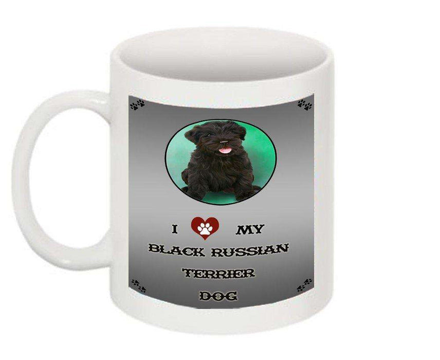 I Love My Black Russian Terrier Dog Mug