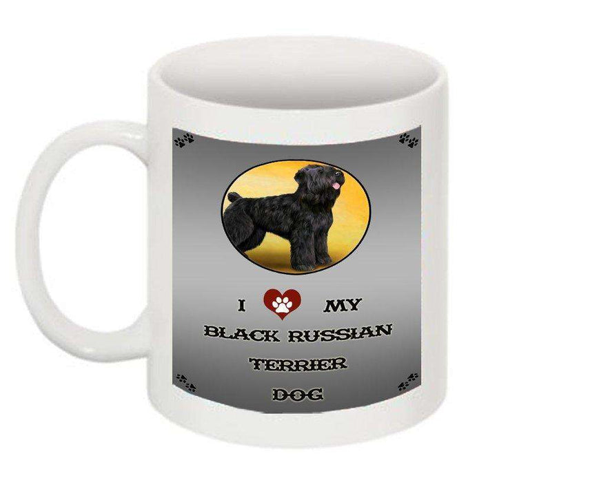 I Love My Black Russian Terrier Dog Mug