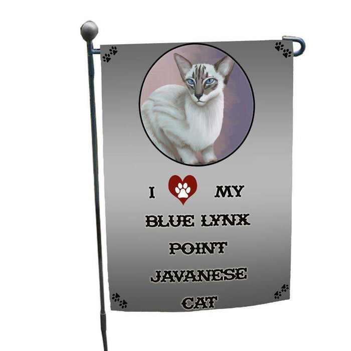 I Love My Blue Lynx Point Javanese Cat Garden Flag
