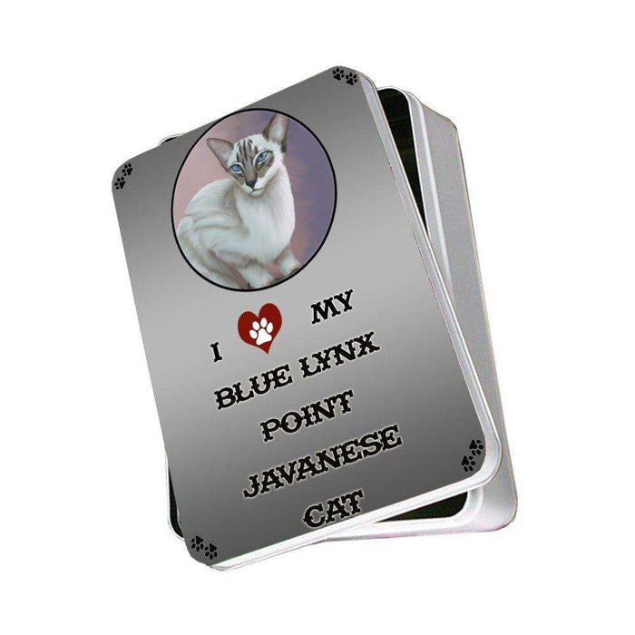 I Love My Blue Lynx Point Javanese Cat Photo Storage Tin