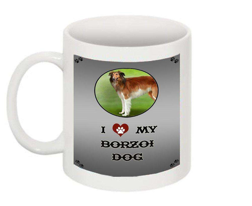 I Love My Borzoi Dog Mug