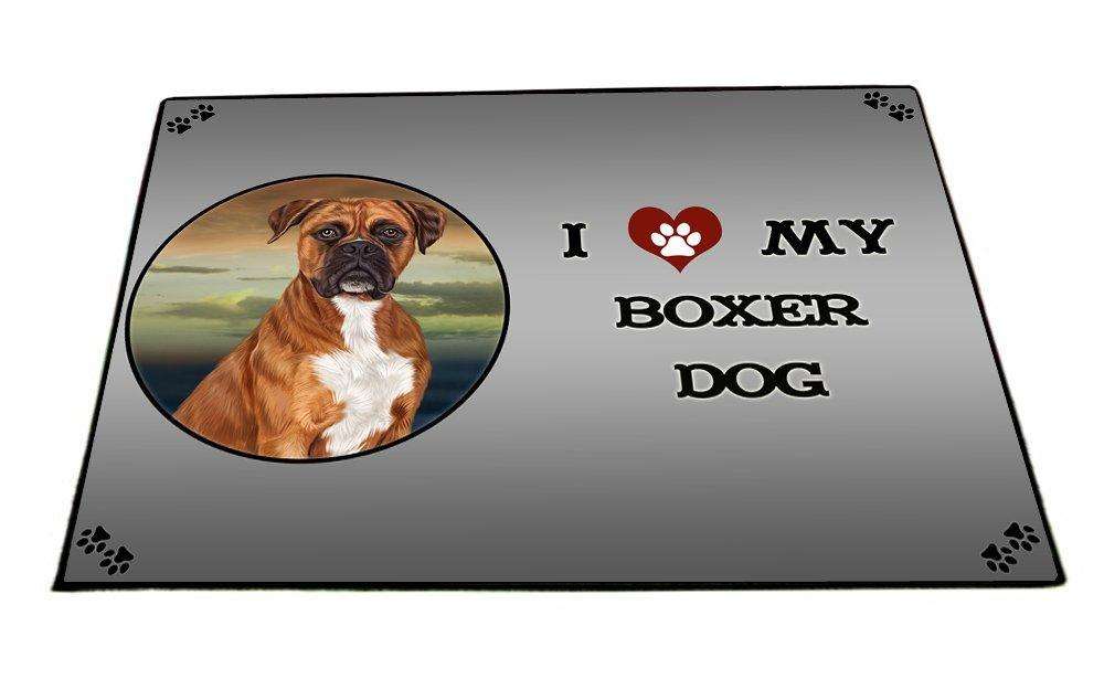 I Love My Boxers Dog Indoor/Outdoor Floormat