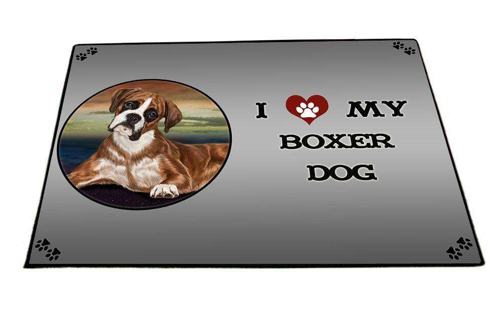 I Love My Boxers Dog Indoor/Outdoor Floormat
