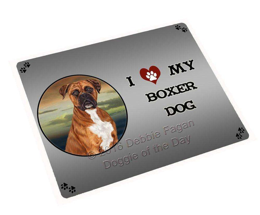 I Love My Boxers Dog Magnet Mini (3.5" x 2")