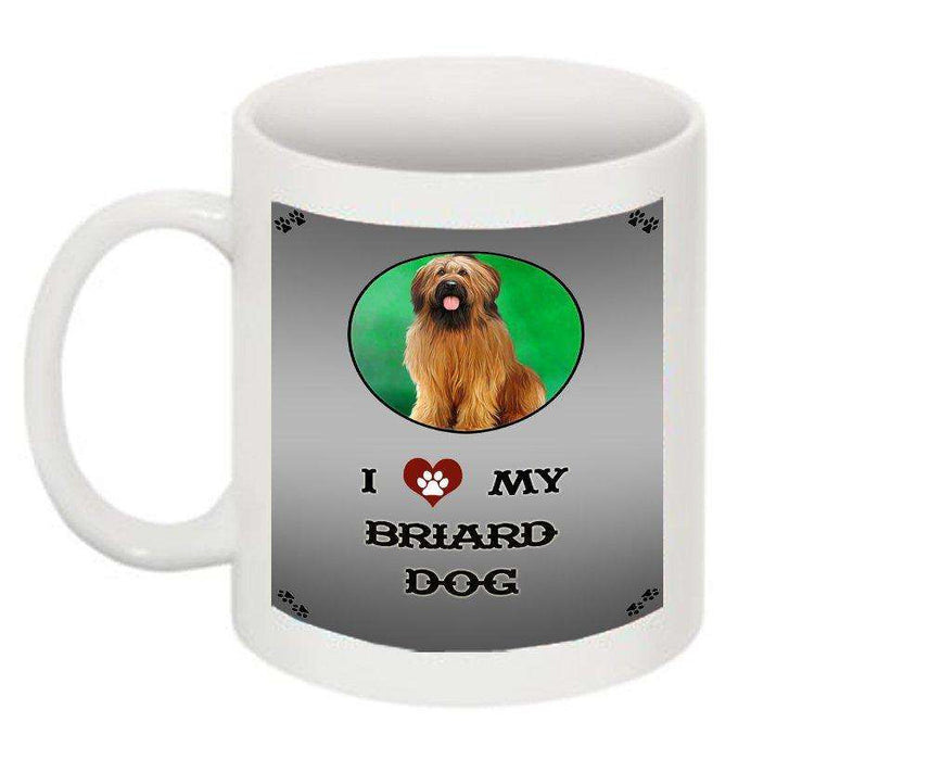 I Love My Briard Dog Mug