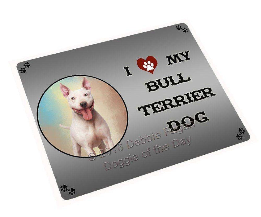 I Love My Bull Terrier Dog Magnet Mini (3.5" x 2")