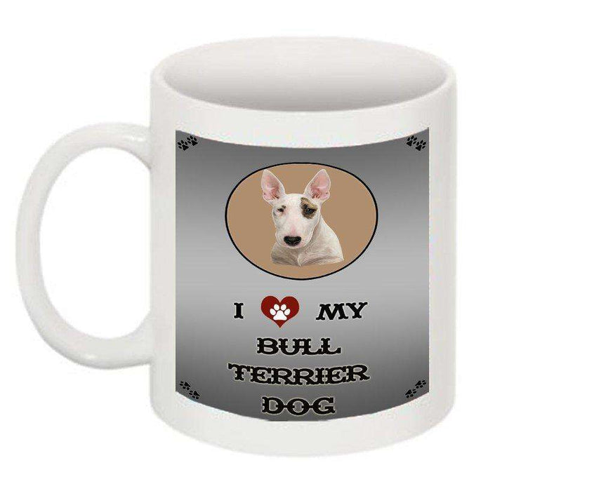 I Love My Bull Terrier Dog Mug