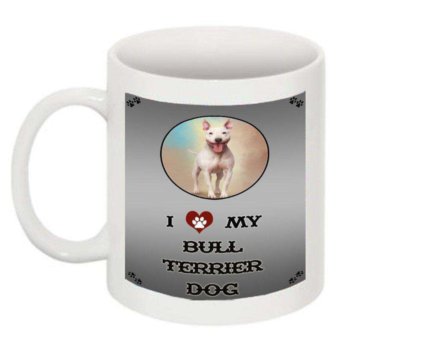 I Love My Bull Terrier Dog Mug