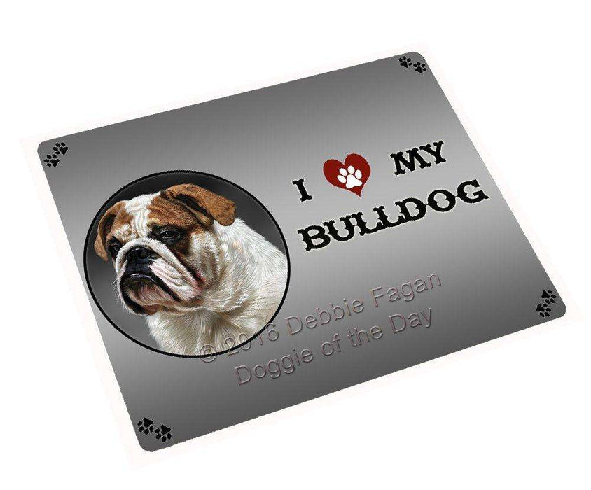 I Love My Bulldog Dog Magnet