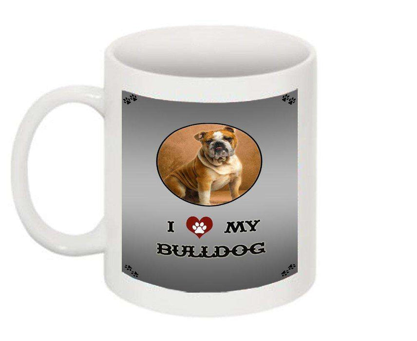 I Love My Bulldog Dog Mug