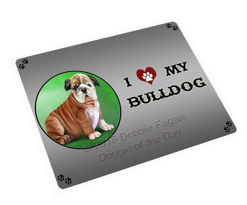 I Love My Bulldog Puppy Magnet Mini (3.5" x 2")