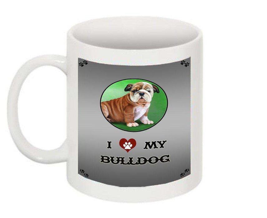I Love My Bulldog Puppy Mug
