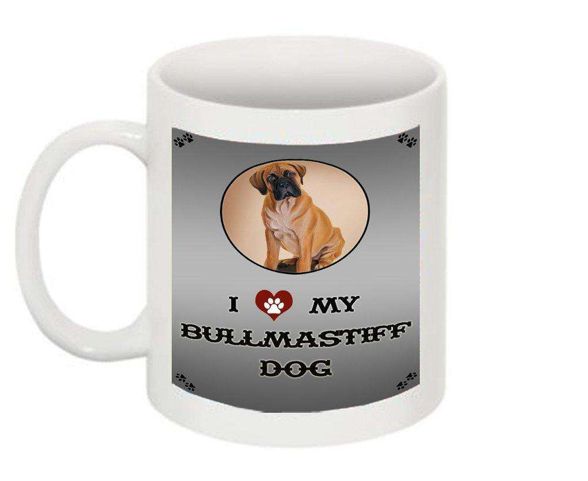 I Love My Bullmastiff Dog Mug