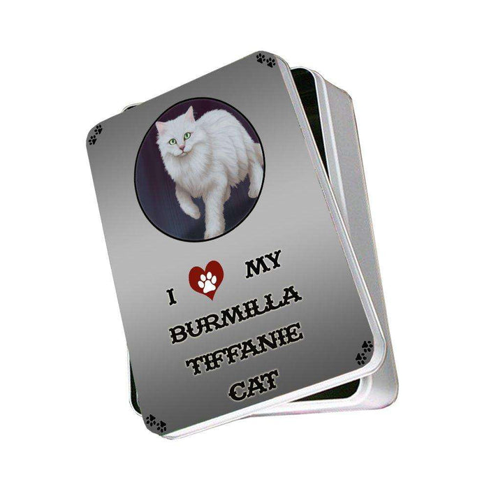 I Love My Burmilla Tiffanie Cat Photo Storage Tin