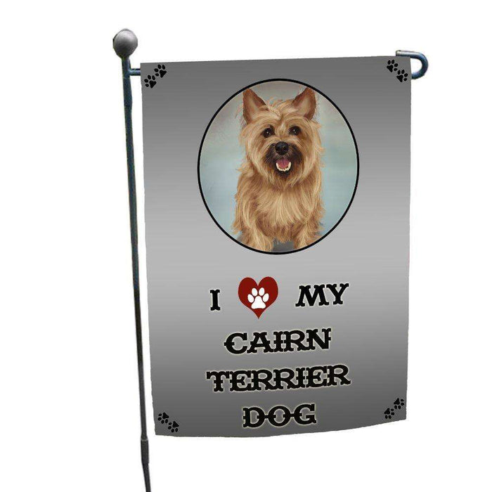 I Love My Cairn Terrier Dog Garden Flag