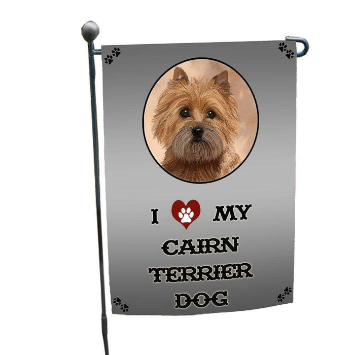 I Love My Cairn Terrier Dog Garden Flag