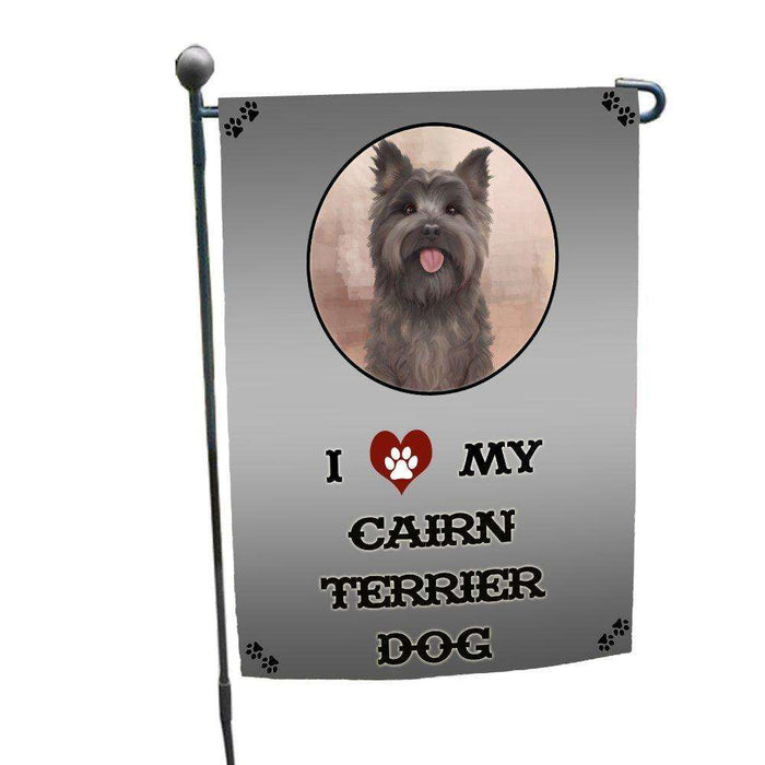 I Love My Cairn Terrier Dog Garden Flag