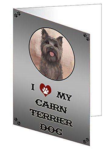 I Love My Cairn Terrier Dog Handmade Artwork Assorted Pets Greeting Cards and Note Cards with Envelopes for All Occasions and Holiday Seasons