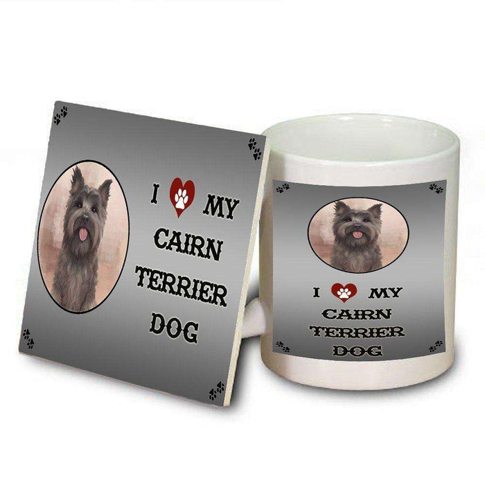 I Love My Cairn Terrier Dog Mug and Coaster Set