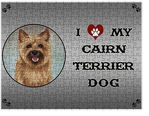 I Love My Cairn Terrier Dog Puzzle with Photo Tin