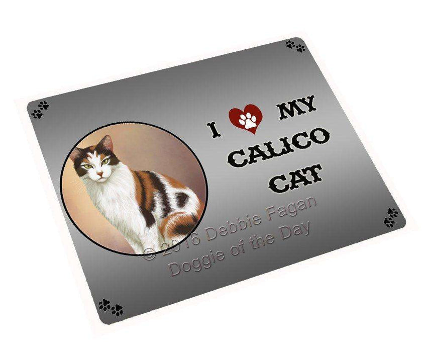 I Love My Calico Cat Magnet