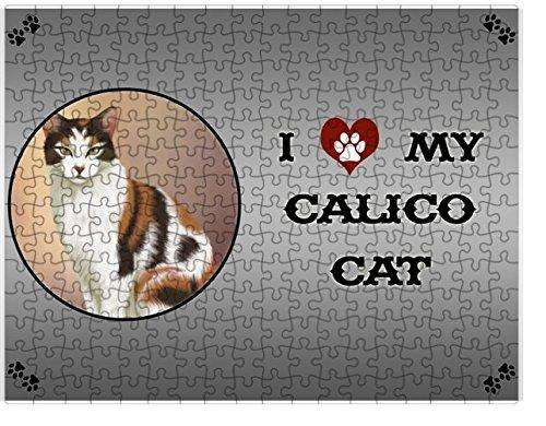 I Love My Calico Cat Puzzle