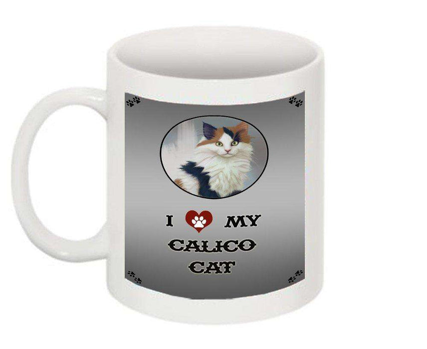 I Love My Calico Kitten Cat Mug