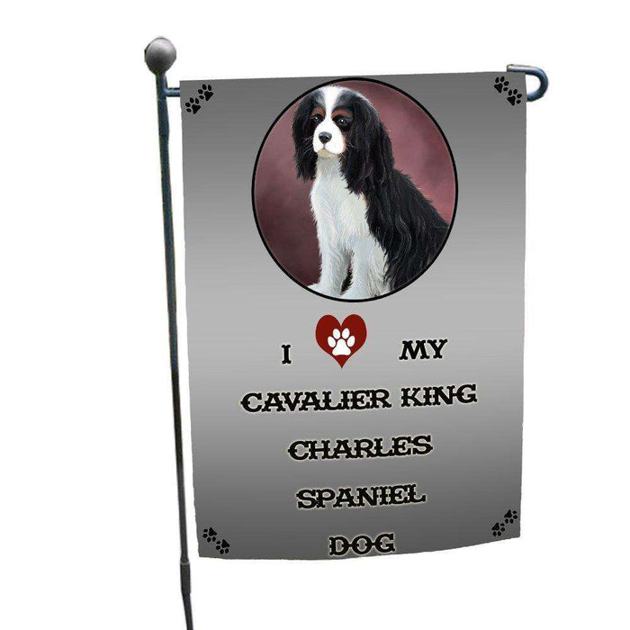 I Love My Cavalier King Charles Spaniel Dog Garden Flag