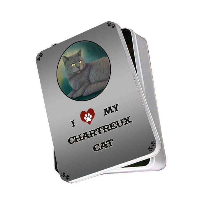 I Love My Chartreux Cat Photo Storage Tin