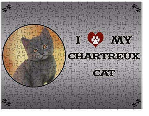 I Love My Chartreux Kitten Cat Puzzle