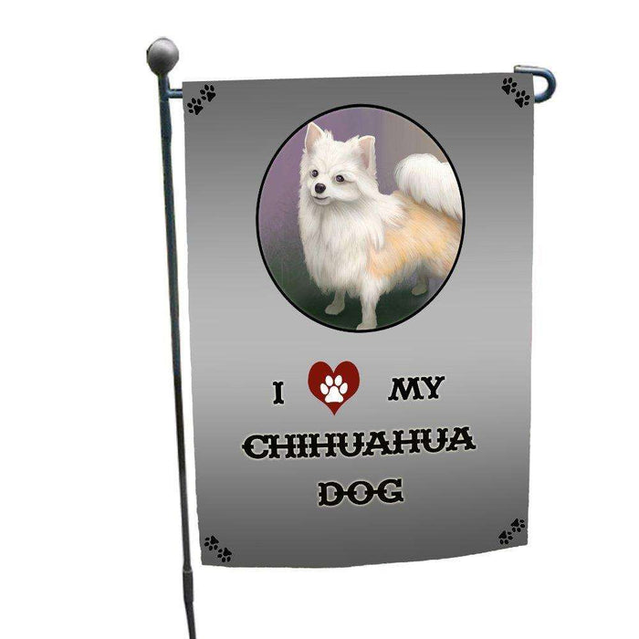 I Love My Chihuahua Dog Garden Flag