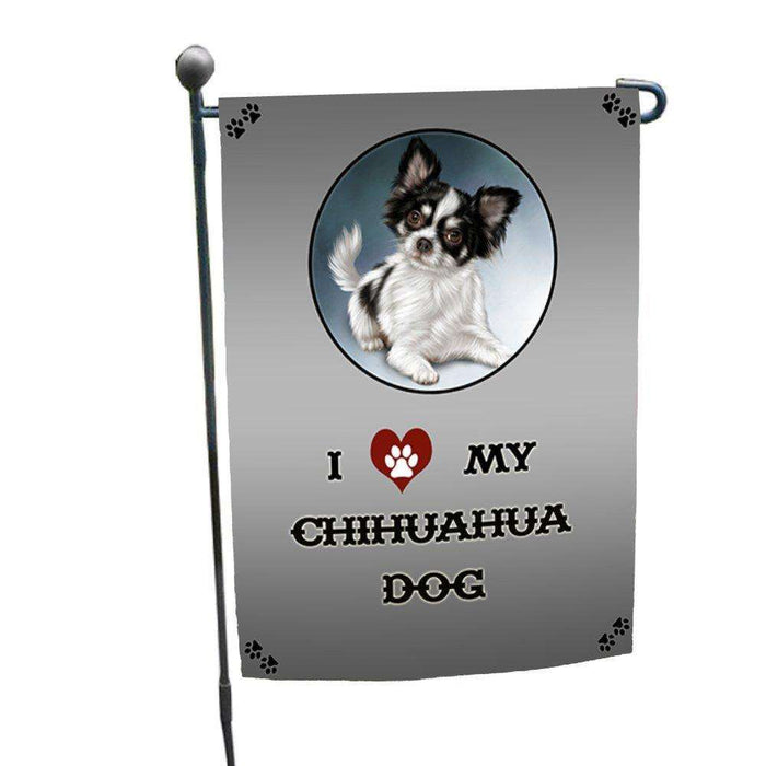 I Love My Chihuahua Dog Garden Flag