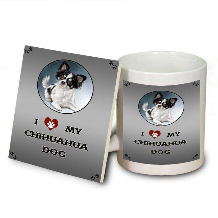 I Love My Chihuahua Dog Mug and Coaster Set