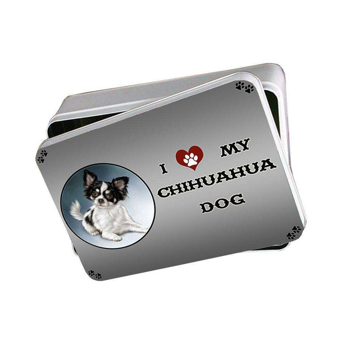 I Love My Chihuahua Dog Photo Storage Tin