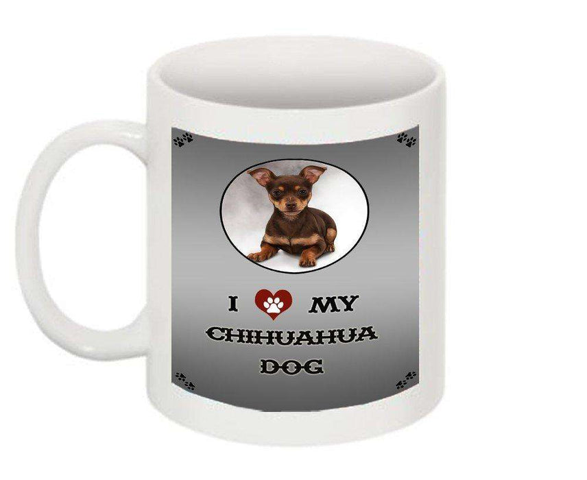 I Love My Chihuahua Puppy Dog Mug