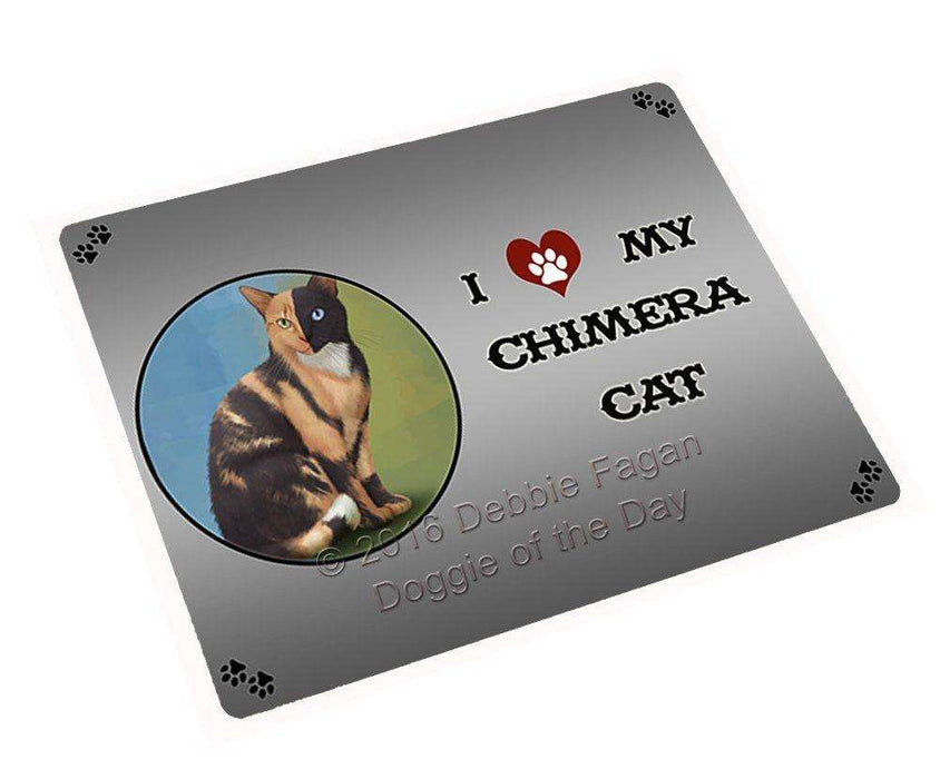 I Love My Chimera Cat Large Refrigerator / Dishwasher Magnet