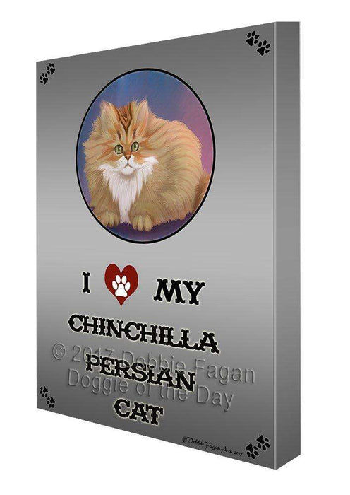 I Love My Chinchilla Persian Cat Canvas Wall Art D265