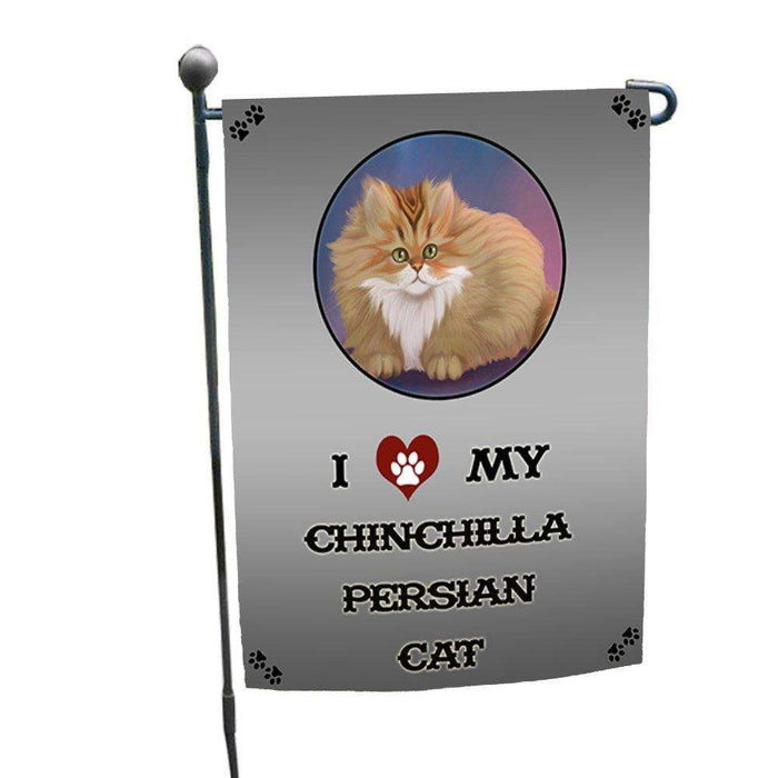 I Love My Chinchilla Persian Cat Garden Flag