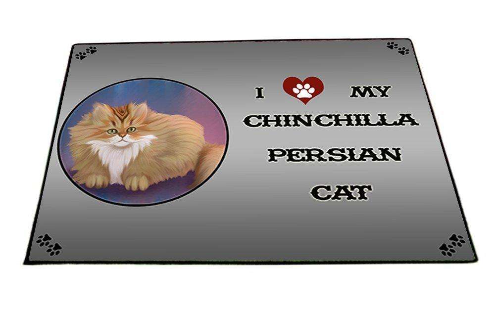 I Love My Chinchilla Persian Cat Indoor/Outdoor Floormat