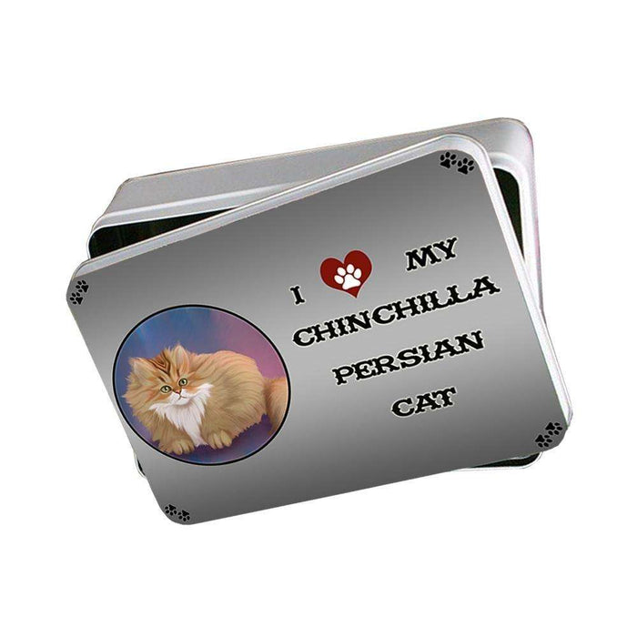 I Love My Chinchilla Persian Cat Photo Storage Tin