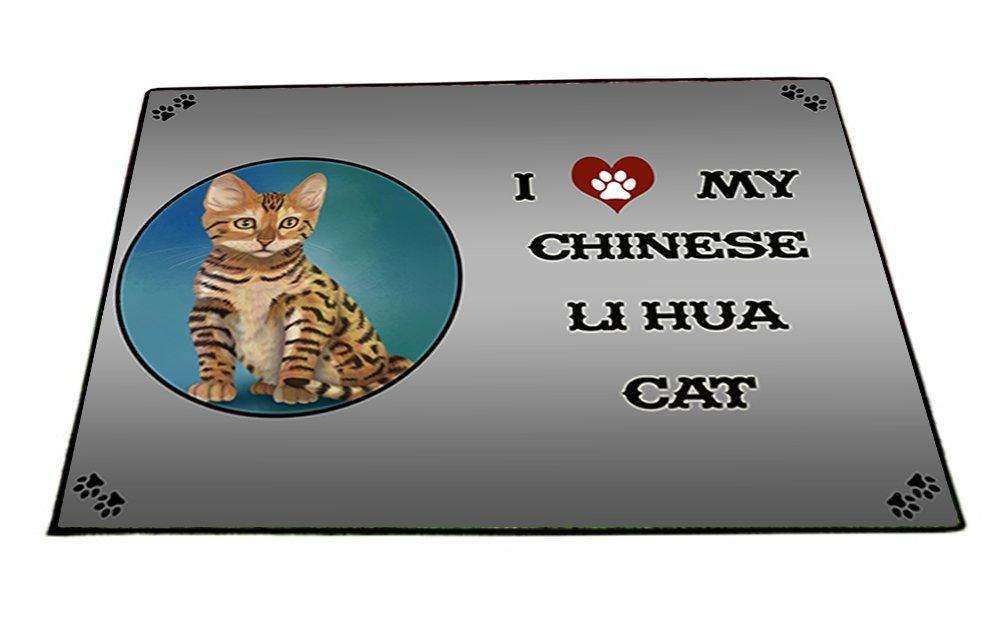 I Love My Chinese Li Hua Kitten Cat Indoor/Outdoor Floormat