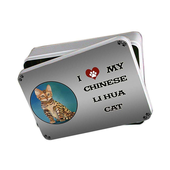 I Love My Chinese Li Hua Kitten Cat Photo Storage Tin